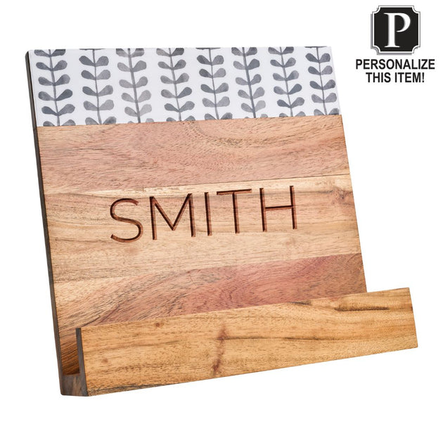 9 x 12 Oval Walnut Cutting Board with Laser Engraved Names and