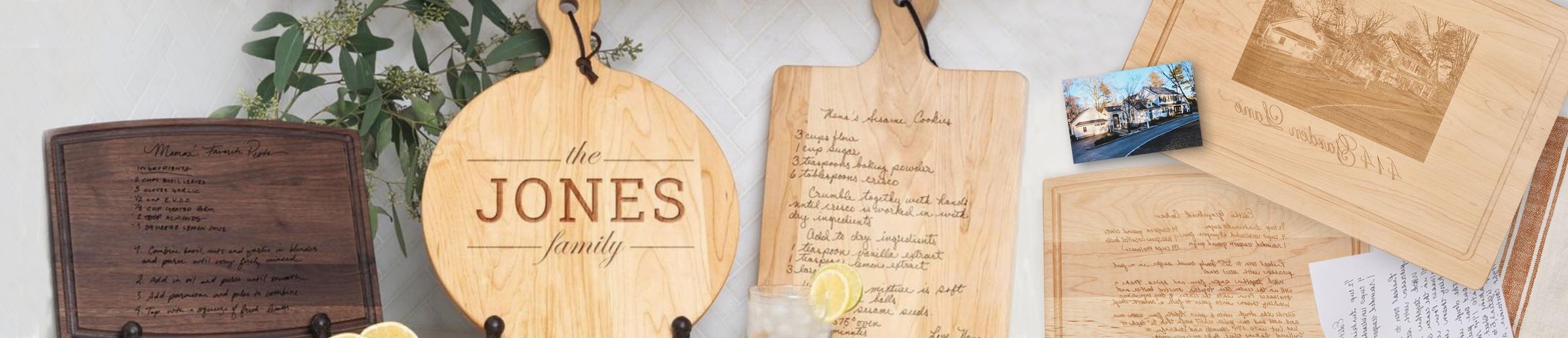 Personalized Cutting + Cheeseboards