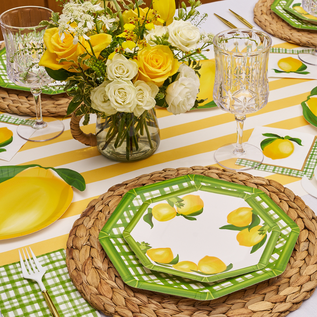 Lemon and Stem Table Setting