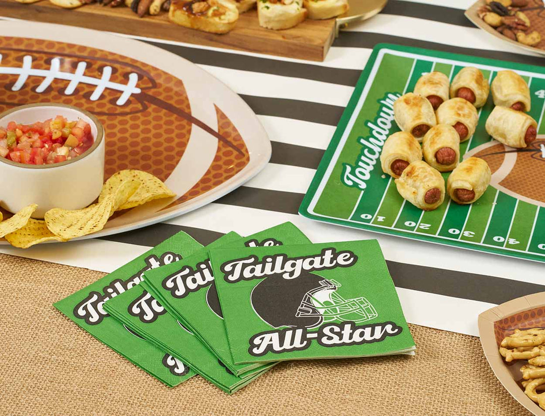 Tailgate Football Melamine Serving Platter