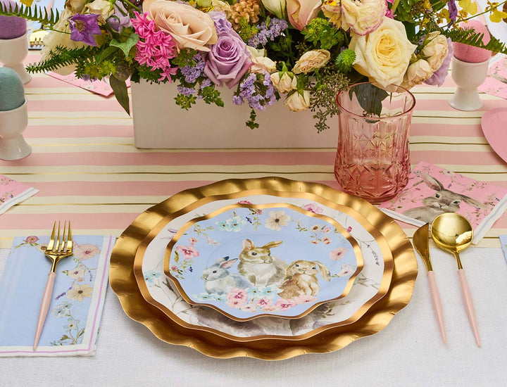 Wavy Salad Plate Charming Easter - 8pkg