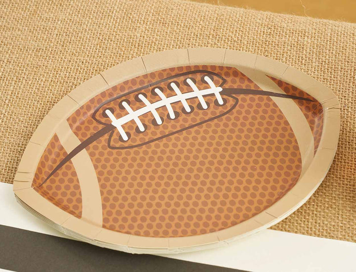 Tailgate Die Cut Football Salad Plates/8pk