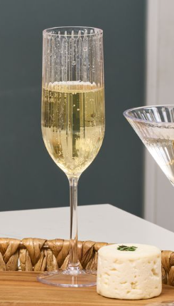 Champagne Modern Tall | Clear | 8 Oz