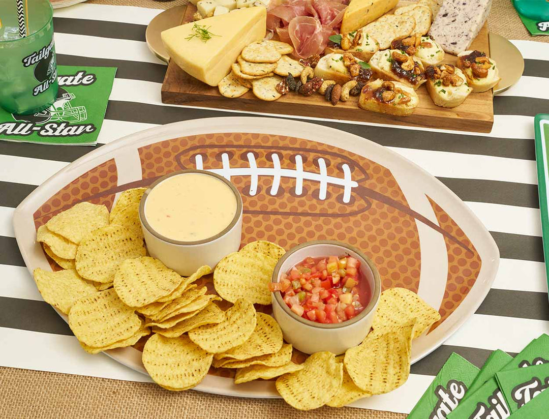 Tailgate Football Melamine Serving Platter