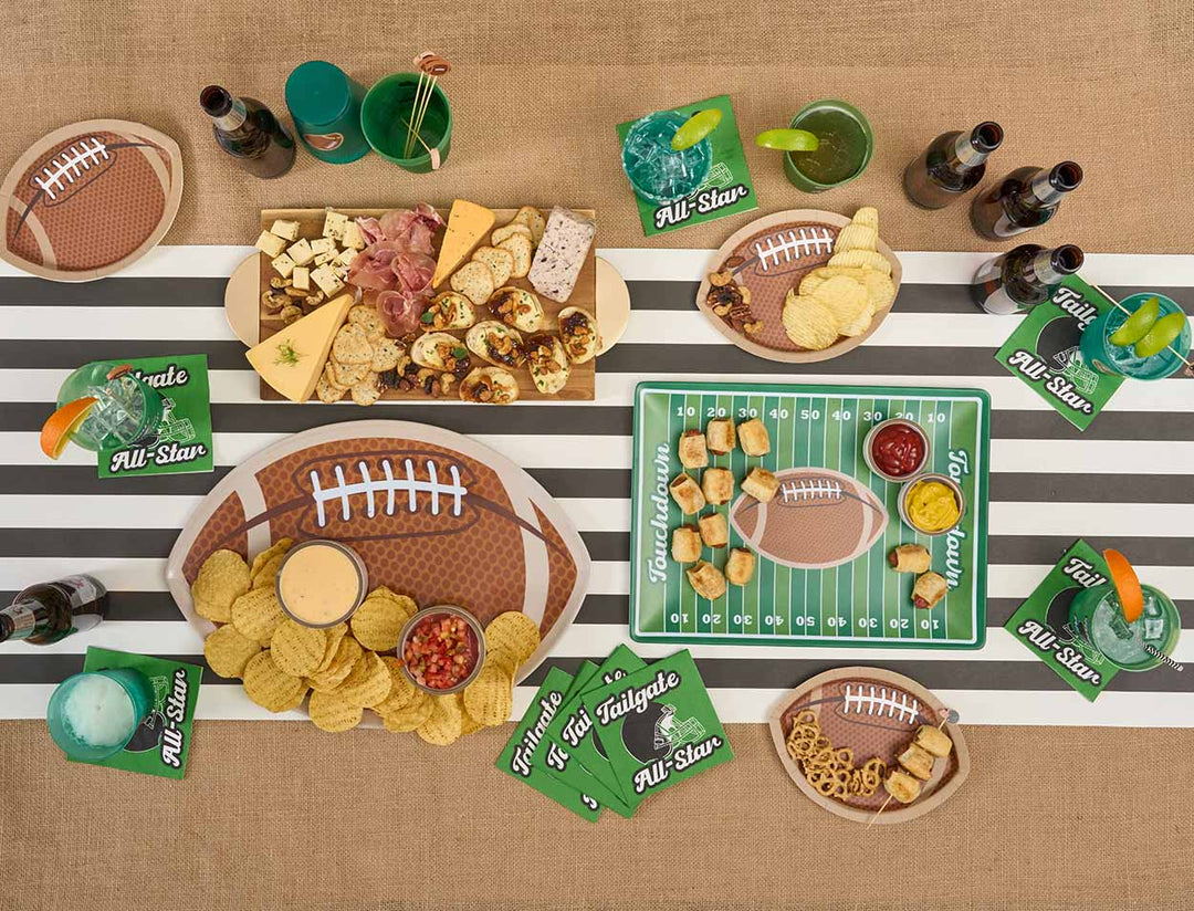 Tailgate Football Field Melamine Serving Platter