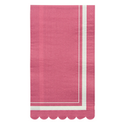 Guest Towel Scalloped Edge Berry/20 pkg