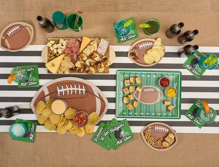 Tailgate Football Melamine Serving Platter