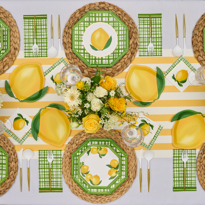 Lemon and Stem Table Setting