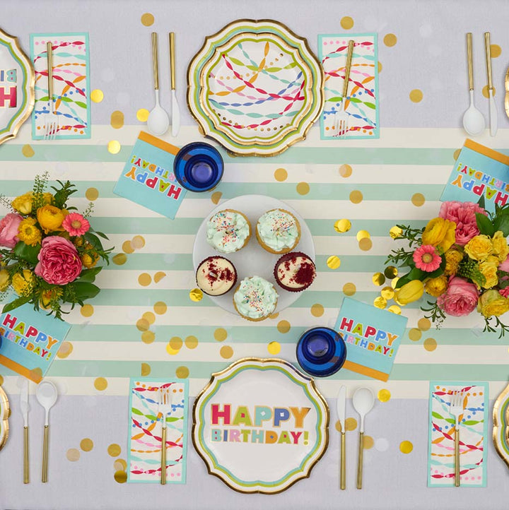 Bright Birthday Salad Plates/8pk