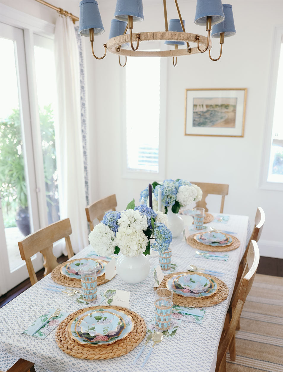 Hydrangea Table Setting