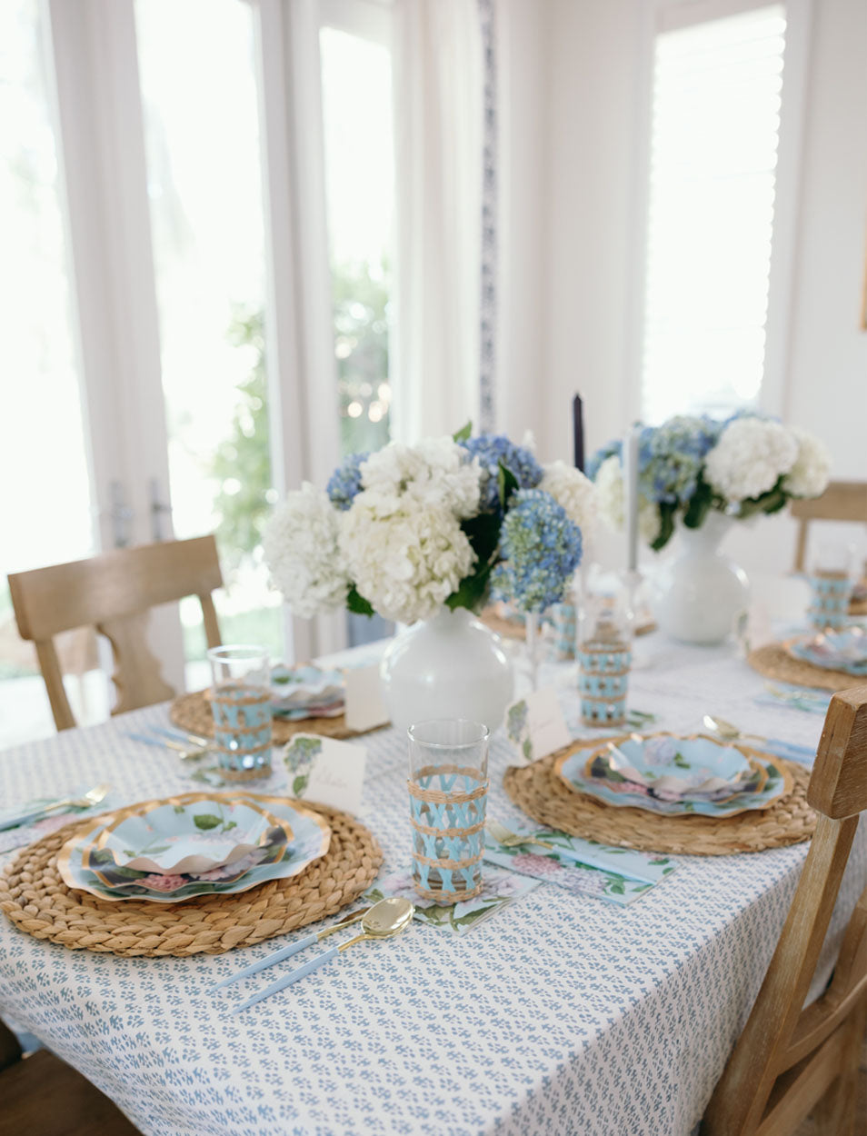 Hydrangea Table Setting