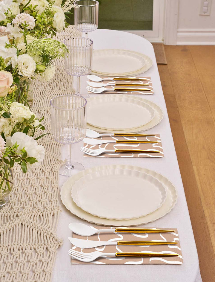 Simply Eco Compostable Table Setting - White