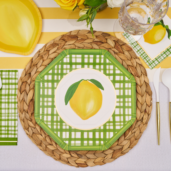 Lemon and Stem Table Setting