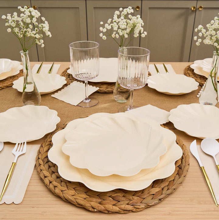 Simply Eco Compostable Table Setting - Cream