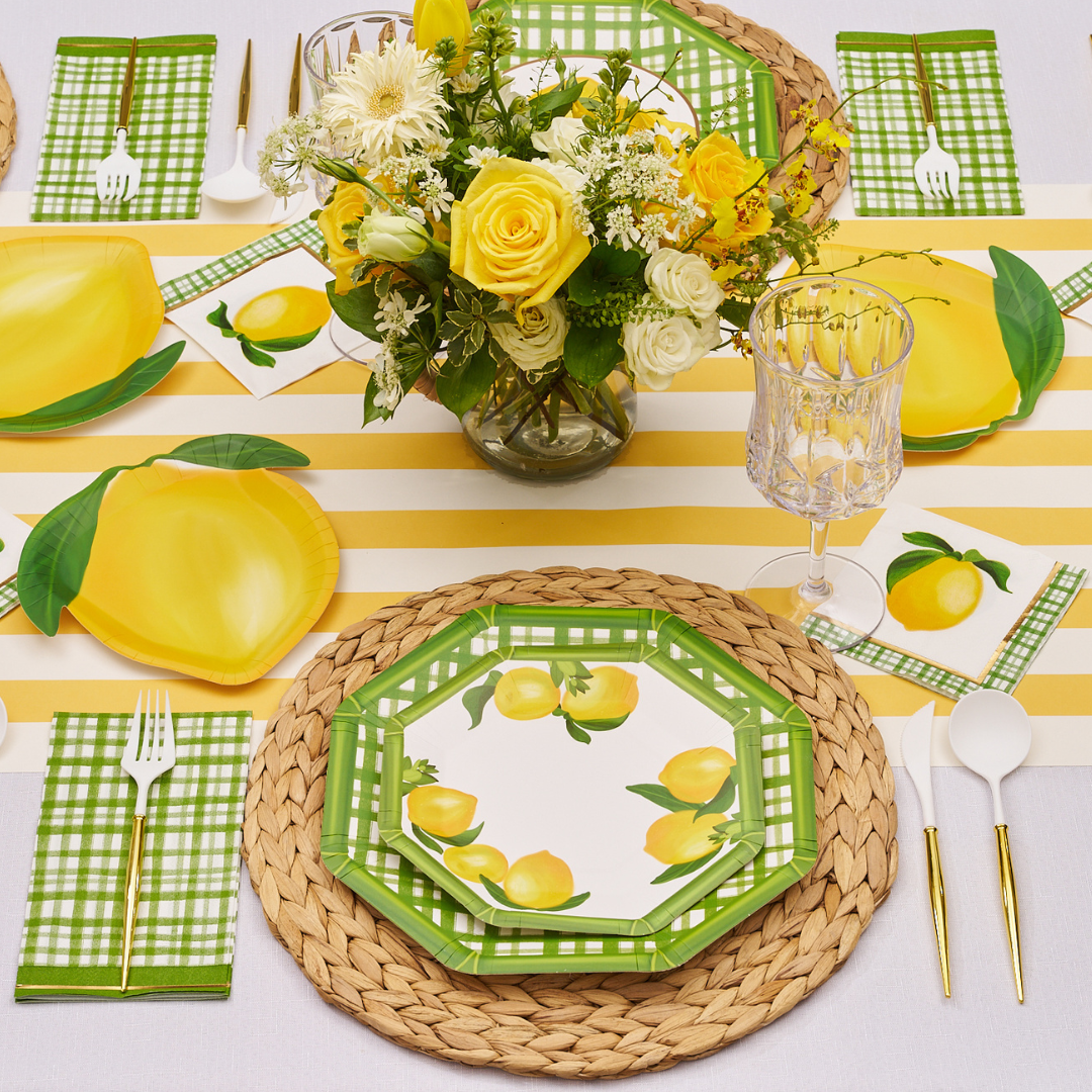 Lemon and Stem Table Setting