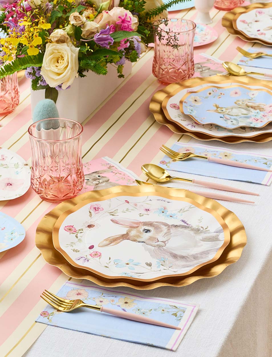 Wavy Dinner Plate Charming Easter - 8pkg