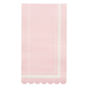 Guest Towel Scalloped Edge Blush/20 pkg