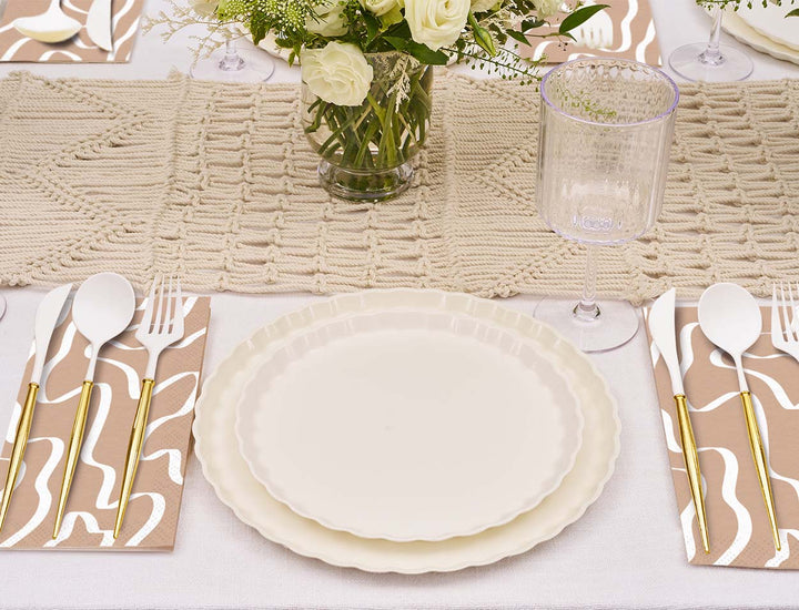 Simply Eco Compostable Table Setting - White