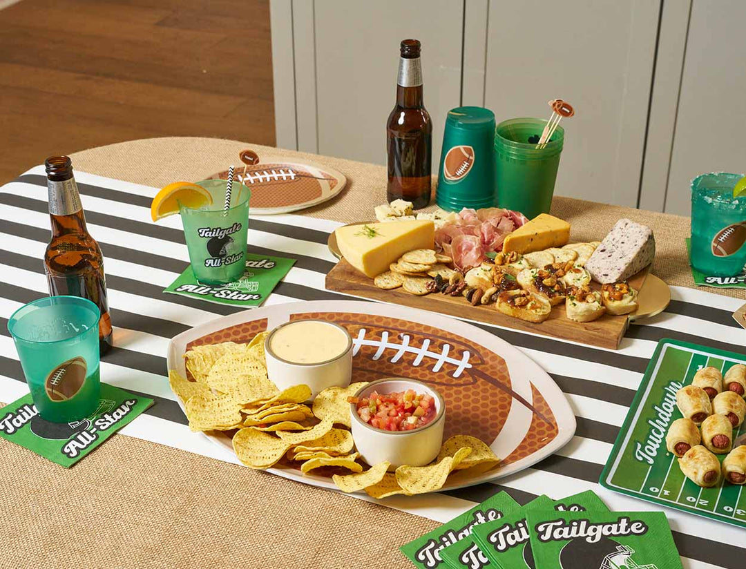 Tailgate Football Melamine Serving Platter