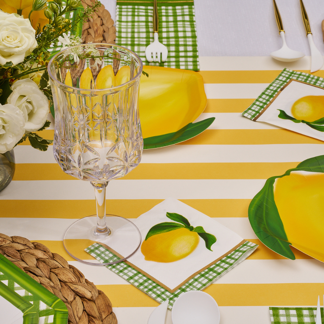 Lemon and Stem Table Setting