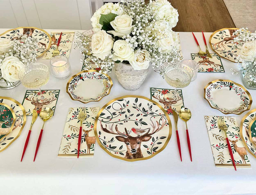 Christmas Forest Table Setting