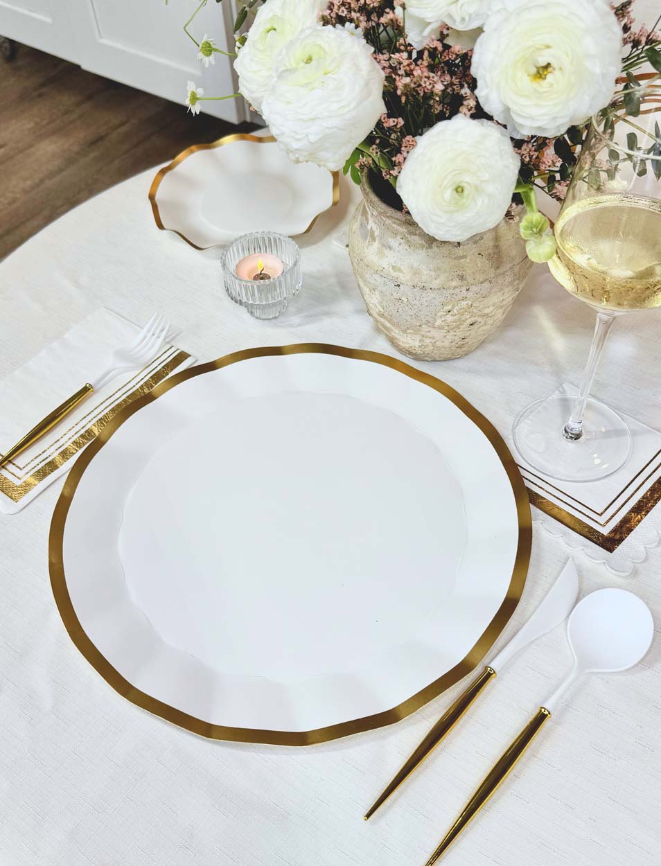 Everyday White Table Setting