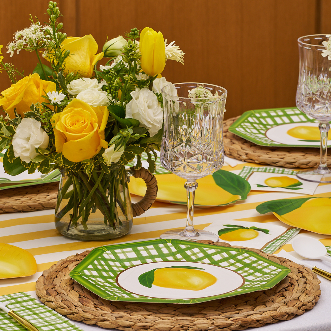 Lemon and Stem Table Setting