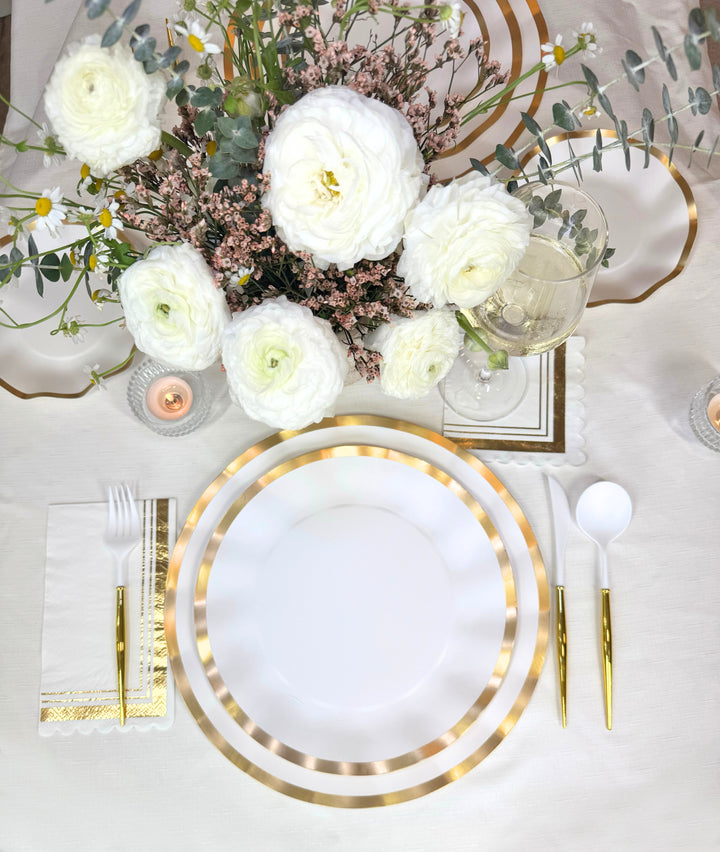 Everyday White Table Setting