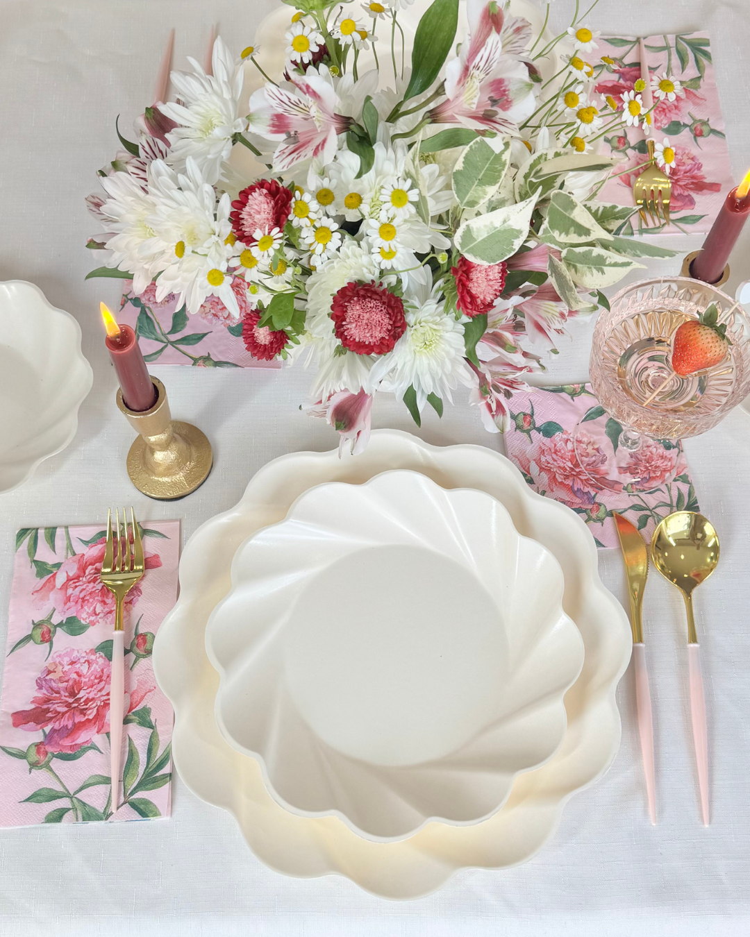 Simply Eco Compostable Table Setting - Cream