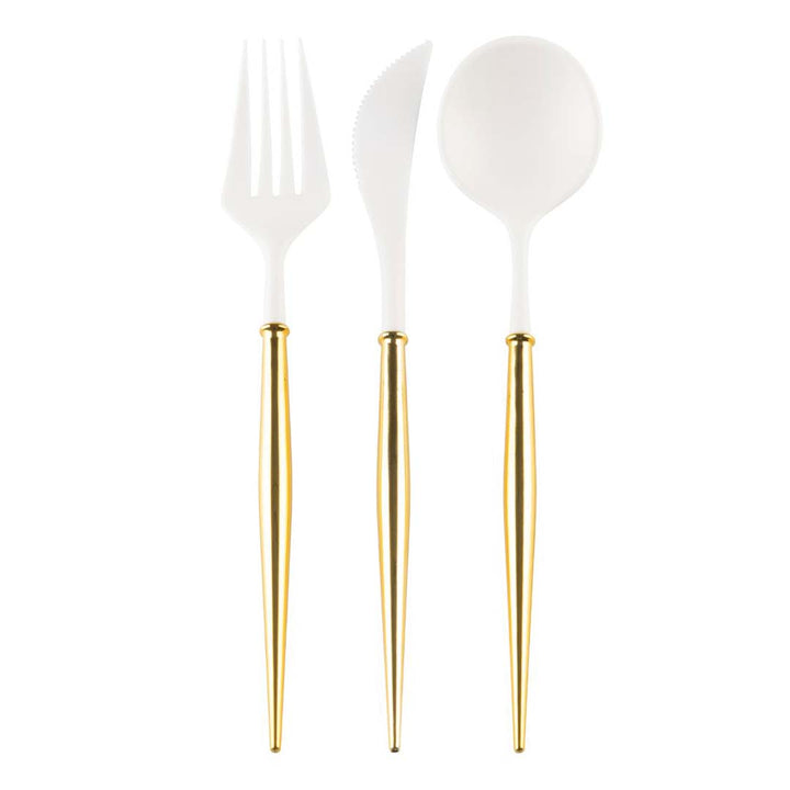 Gold Bella Assorted Plastic Cutlery/36pc, Service for 12