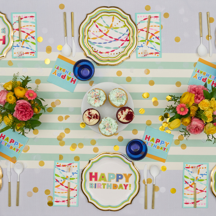 Bright Birthday Table Setting