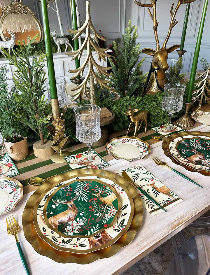 Christmas Forest Table Setting