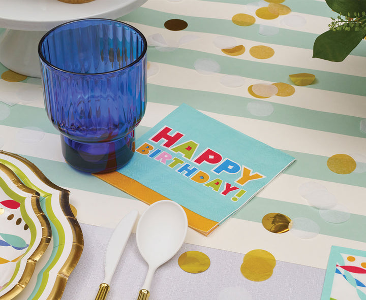 Bright Birthday Table Setting