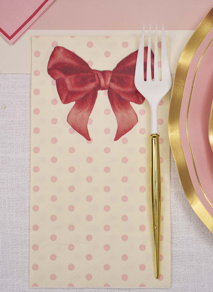 Pink Bows Table Setting