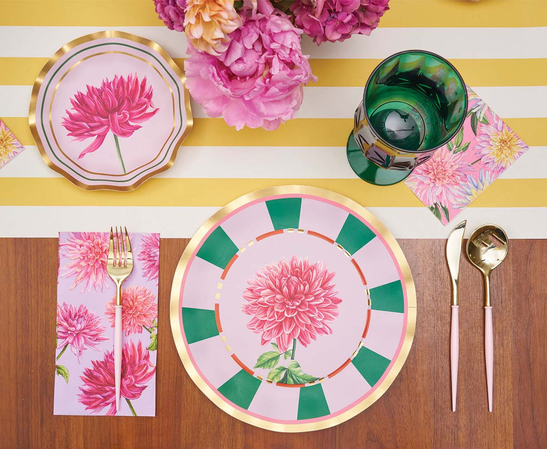 Spring Brunch Tablescape: Dahlia Garden