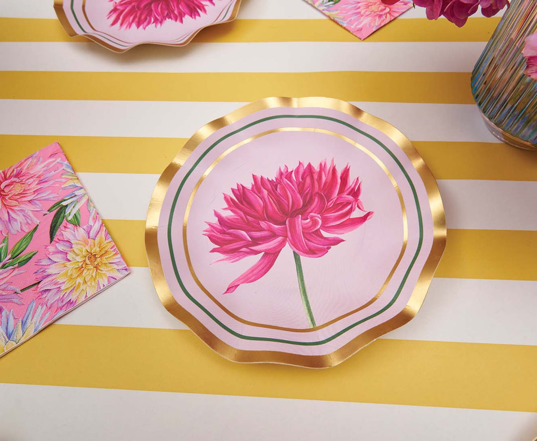 Spring Brunch Tablescape: Dahlia Garden