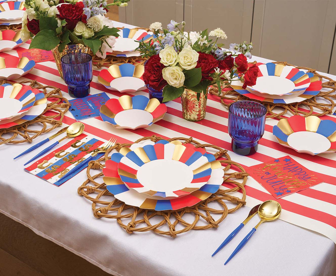 Modern Patriotic Dinner Plates/8pk