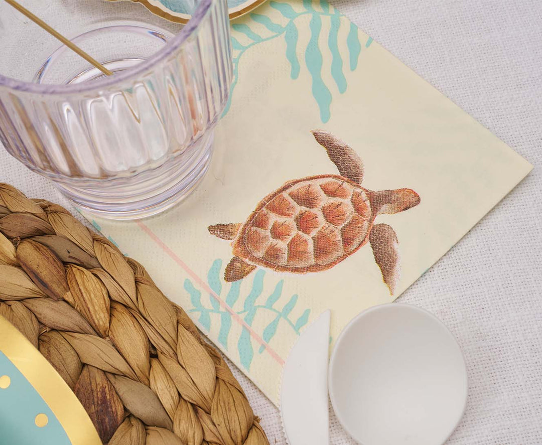 Pastel Sea Cocktail Napkins/20pk