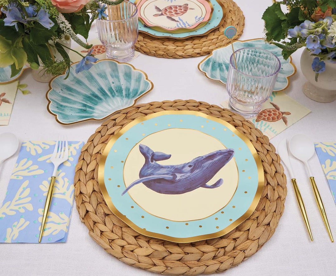 Pastel Sea Dinner Plates/8pk