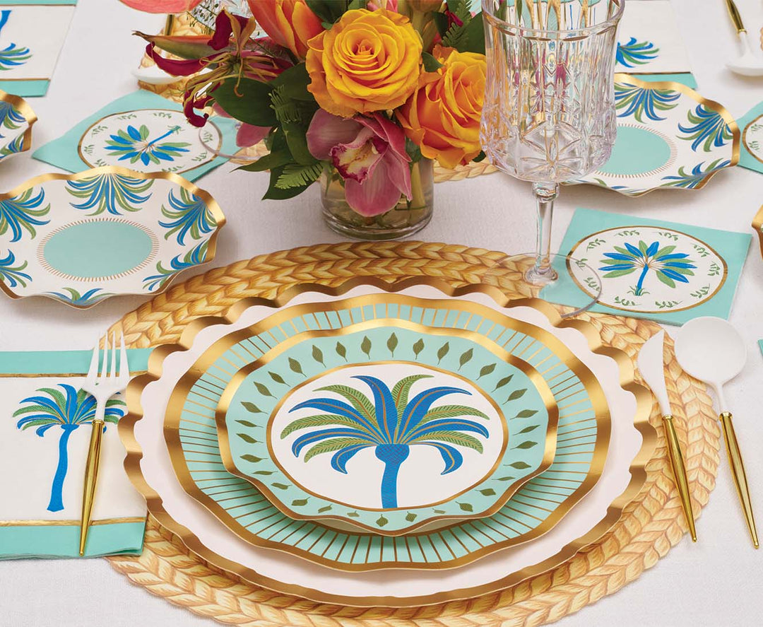 Preppy Palm Salad Plates/8pk