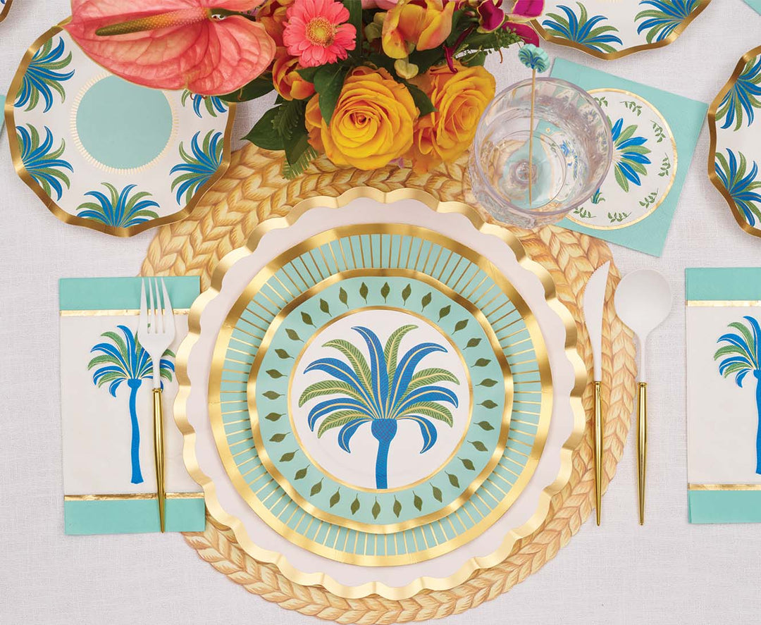 Preppy Palm Salad Plates/8pk