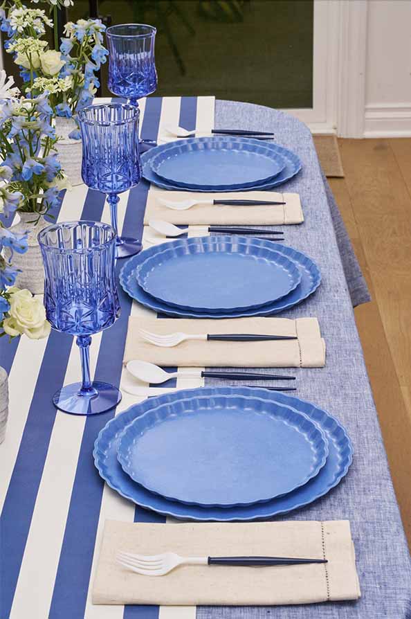 Simply Eco Compostable Table Setting - French Blue