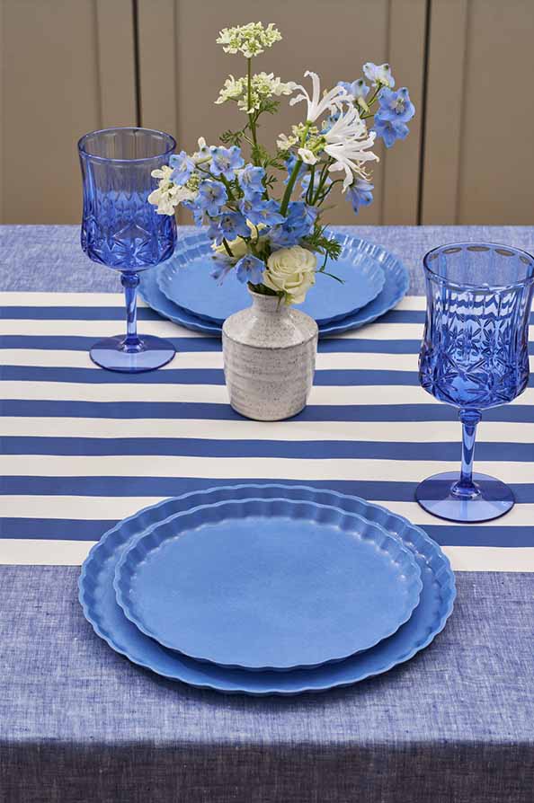 Simply Eco Dinner Plate- French Blue/8pkg