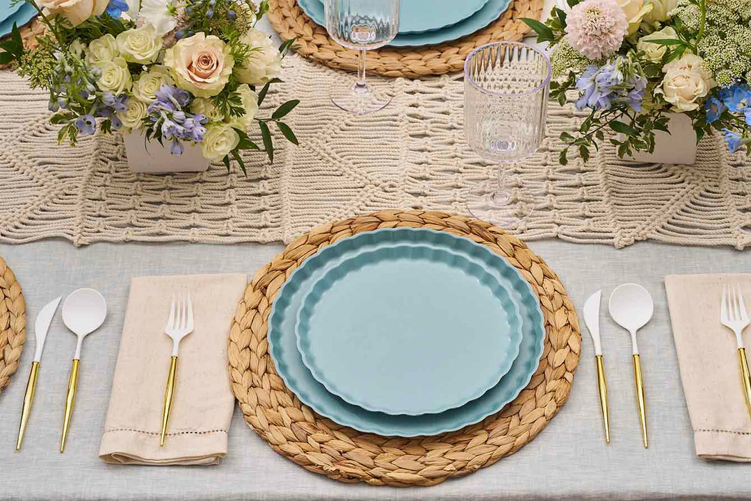 Simply Eco Dinner Plate- Pool/8pkg