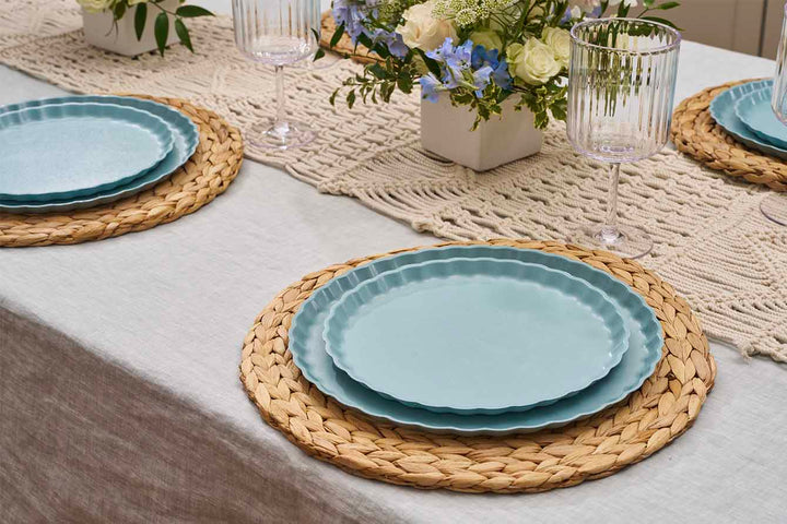 Simply Eco Compostable Table Setting - Pool Blue