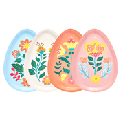 Folklore Easter Egg Die Cut Salad Plates/8pk