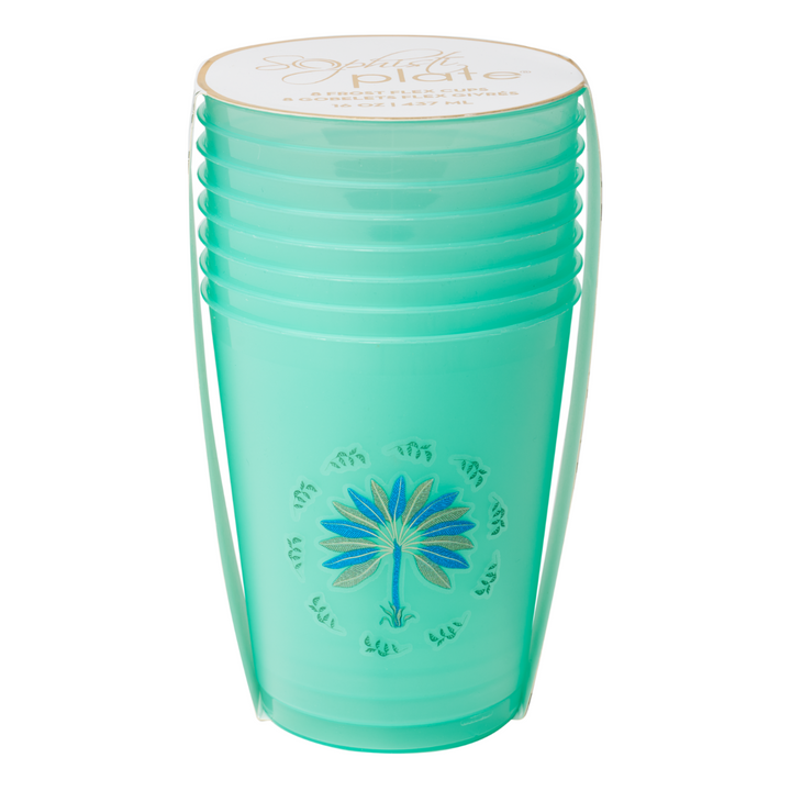 Preppy Palm Frost Flex Cups/8pk