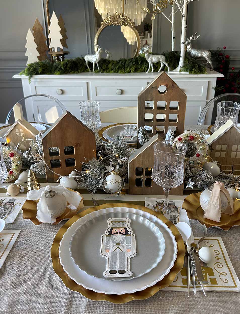 Frosted Nutcracker Table Setting