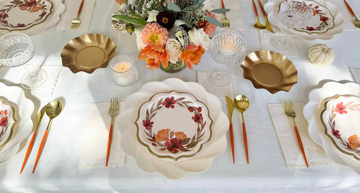 Autumn Blossom Table Setting