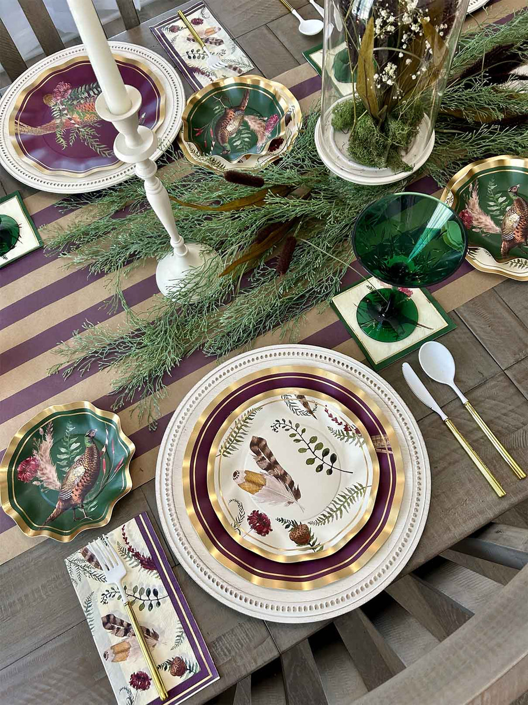 Feather Grove Table Setting